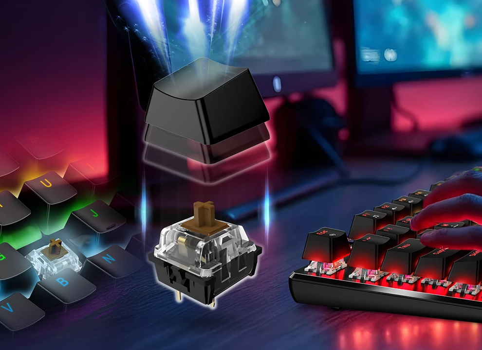 Teclado Genius Gaming Scorpion K12 Mecánico Negro RGB Tecla Copilot