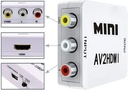 CONVERTIDOR AUDIO Y VIDEO RCA a HDMI, UP SCALER FULL HD 1080P