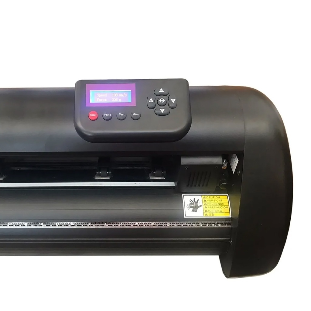 Plotter de Corte Sublime GC490ABJ: 49cm de ancho, 37cm de corte, Velocidad maxima de corte 800mm/s, Fuerza de corte 10 hasta 500g, materiales hasta 1 mm de grosor, puertos COM, USB, + U-Disk, Laser para contornos automatico, Incluye licencia Anycut
