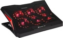 Enfriamiento XTRIKE ME FN-818,  hasta 17", 6 Ventiladores (60mm), Led rojos, 2 Puertos USB, 5 niveles ajustables