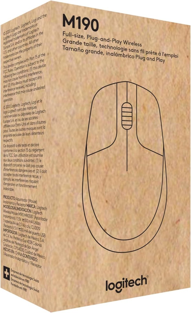 MOUSE LOGITECH INALAMBRICO M19