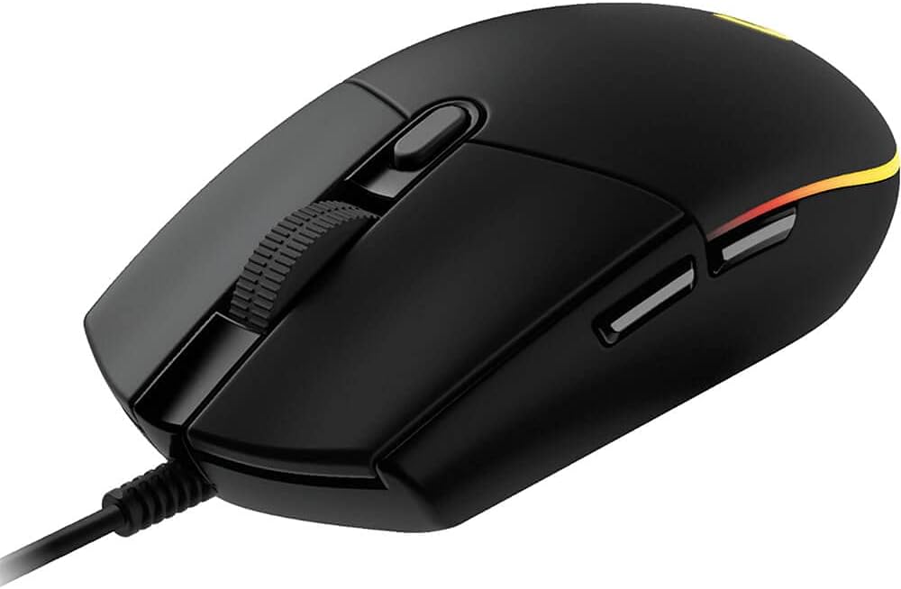 MOUSE LOGITECH ALAMBRICO GAMER G203 LIGHTSYNC RGB USB NEGRO