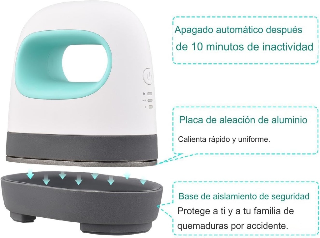Mini Plancha para Sublimacion o Estampado, 110v, Green