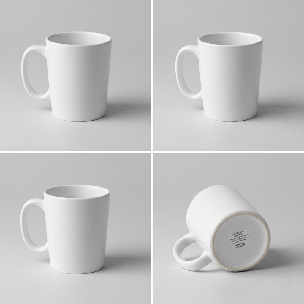 Jarro para Sublimacion Blanco, 11oz,  Brillante AAA, importado 