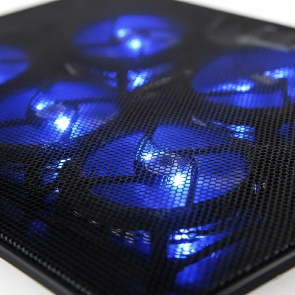 Base Enfriadora Laptop, 5 Ventiladores, con Luz