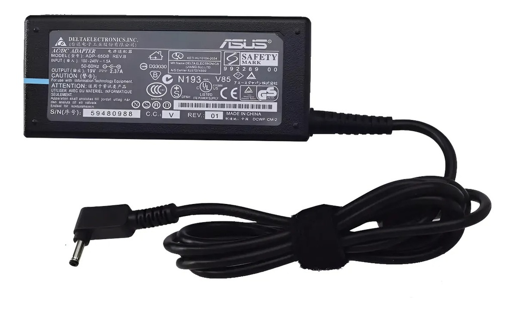 CARGADOR ASUS 19v/1.75 to 2.37a/45W/1.35x4.0mm PLUG DELGADO