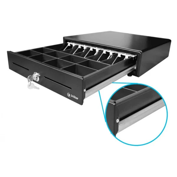 Caja de Dinero 3NSTAR CD350 Tamaño Universal, Interface RJ11 RJ12, 5 Compartimentos para billete