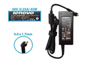 Cargador Laptop LENOVO 20v/2.25a/45W/4.0mm*1.7mm Plug Mini, Tipo original 