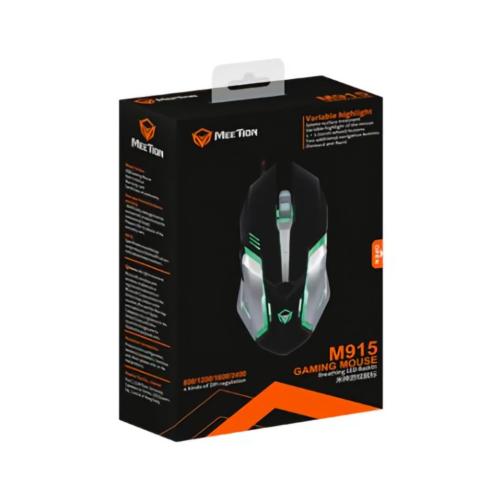 Mouse Gamer Meetion MT-M915 Negro
