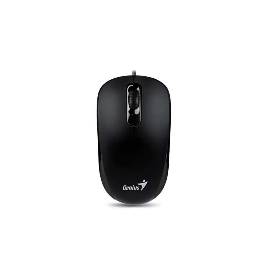 Mouse Genius DX-110, Usb optico, 3 botones, G5, ambidextro, color Negro
