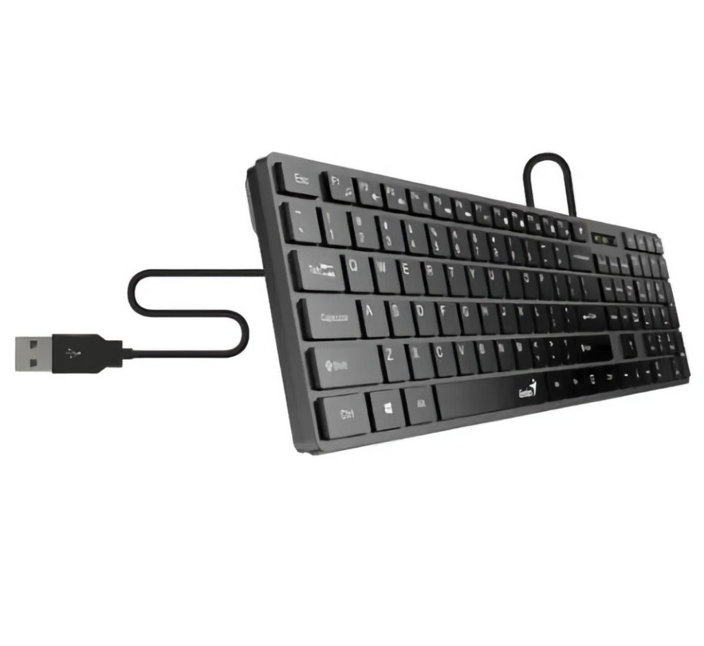 Teclado Alambrico Genius Slim Start 126, Usb  Español multimedia
