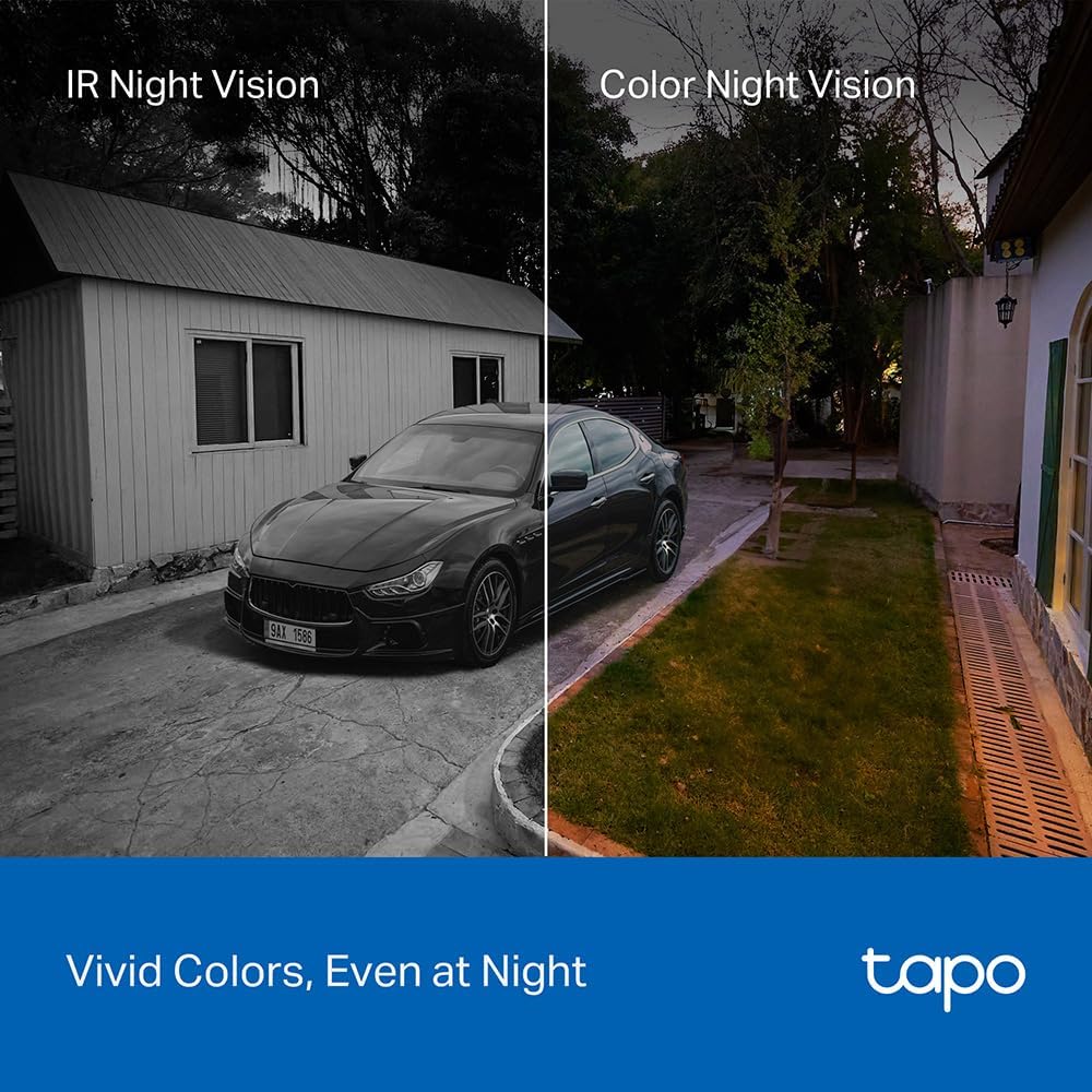 CAMARA TPLINK TAPO C610, CON KIT PANEL SOLAR, INALAMBRICA, VISION NOCTURNA COLOR, IA 360º, IP65, COMPATIBLE CON ALEXA Y GOOGLE