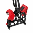 Sublimadora - termofijadora para gorras niquelina de aluminio solida 10x22 cm auto open, con sujetador de gorras 110v