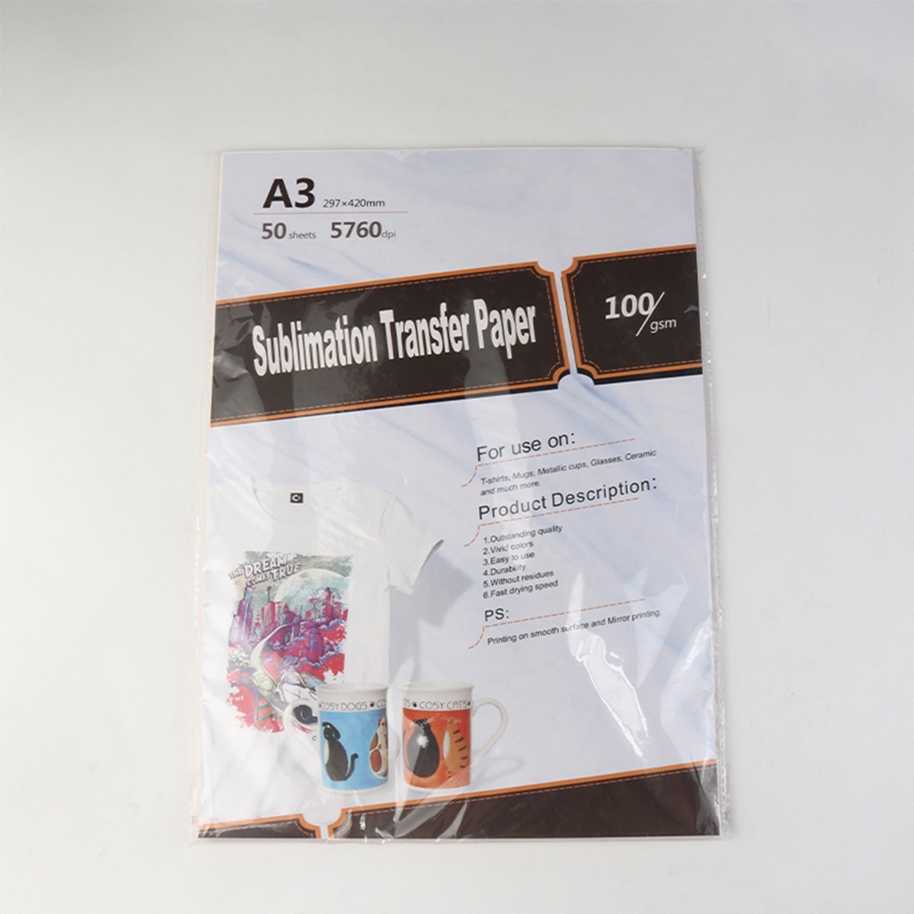 Papel de Sublimacion Ultra 100/gsm 5760dpi A3/50 Hojas