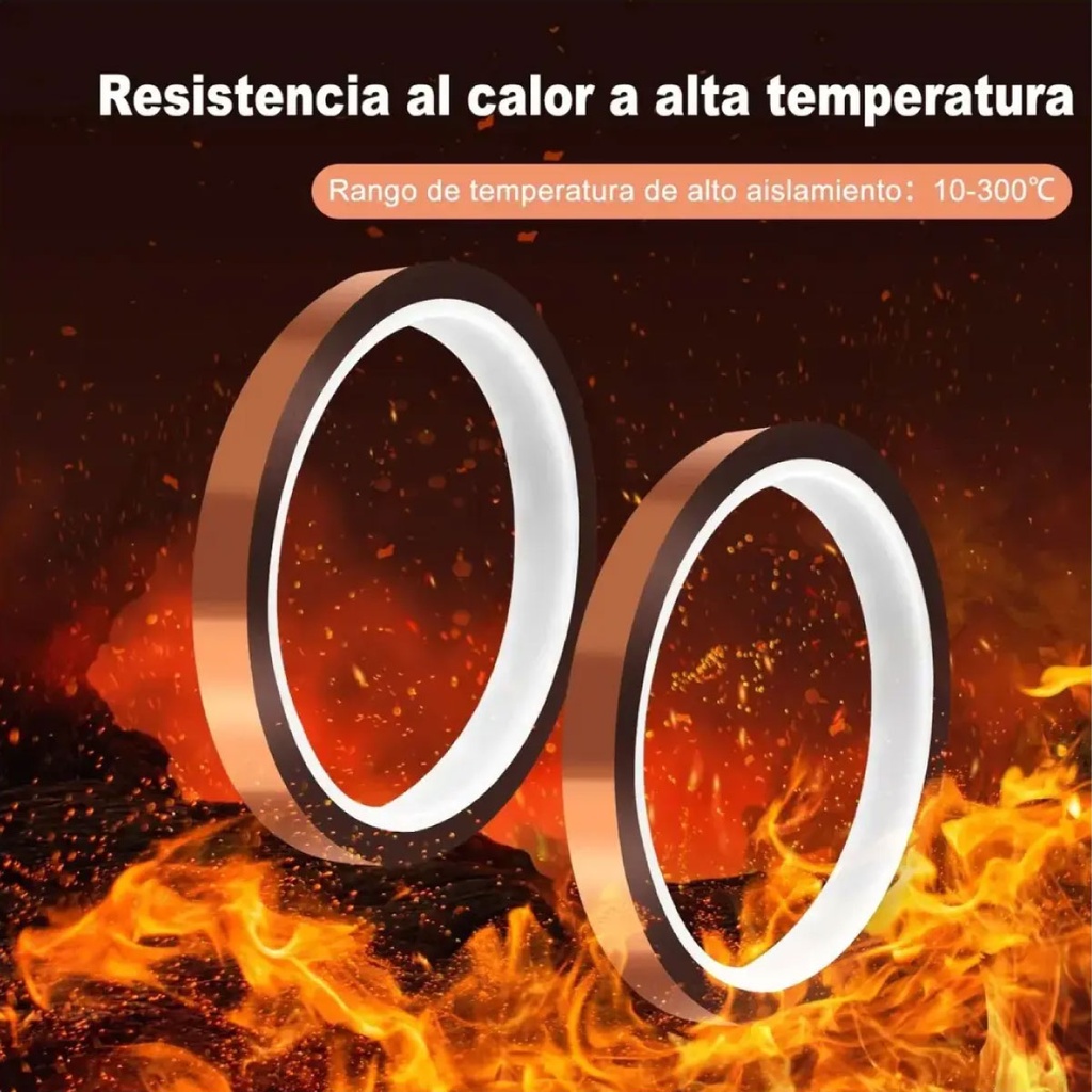 Cinta Termica adhesiva 5mm  x 33m Sublimacion Reballing Alta Temperatura