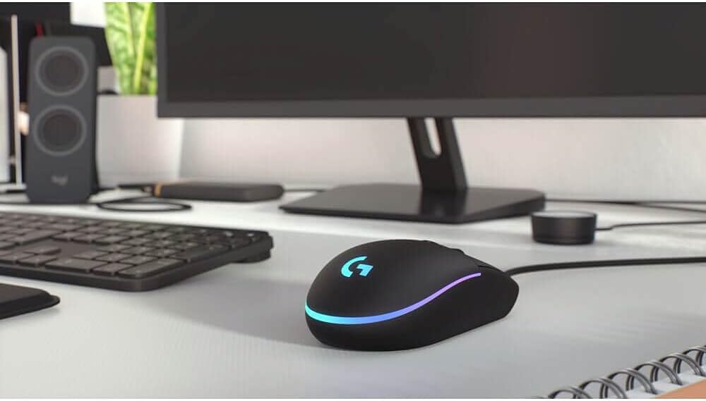 MOUSE LOGITECH ALAMBRICO GAMER G203 LIGHTSYNC RGB USB NEGRO