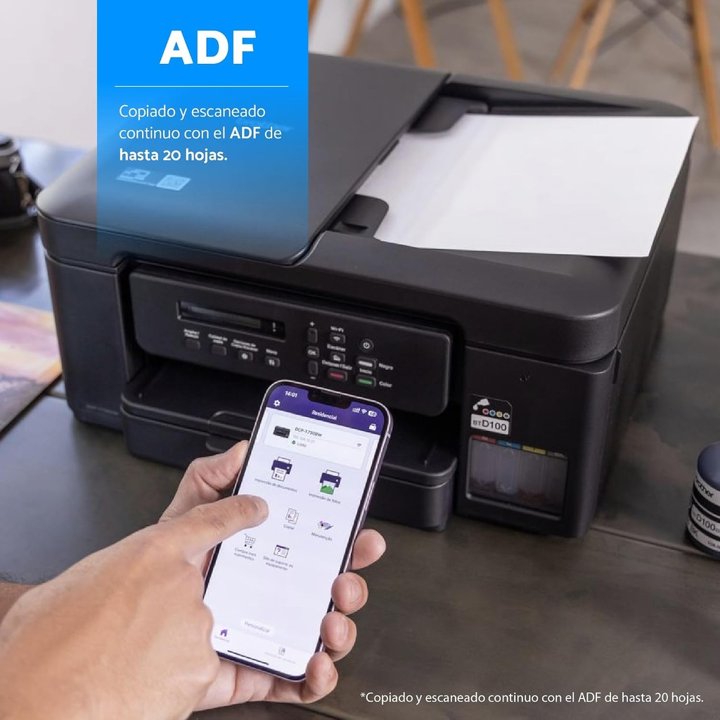 IMPRESORA BROTHER/T730DW MFP DUPLEX ADF WIFI 16IPM 15IPM