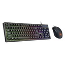 KIT GENIUS SCORPION KM-GX6 TECLADO + MOUSE USB ILUMINACION RGB 7 COLORESM TECLA AI COPILOT
