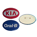 Boton Ovalado Publicitario 55mm