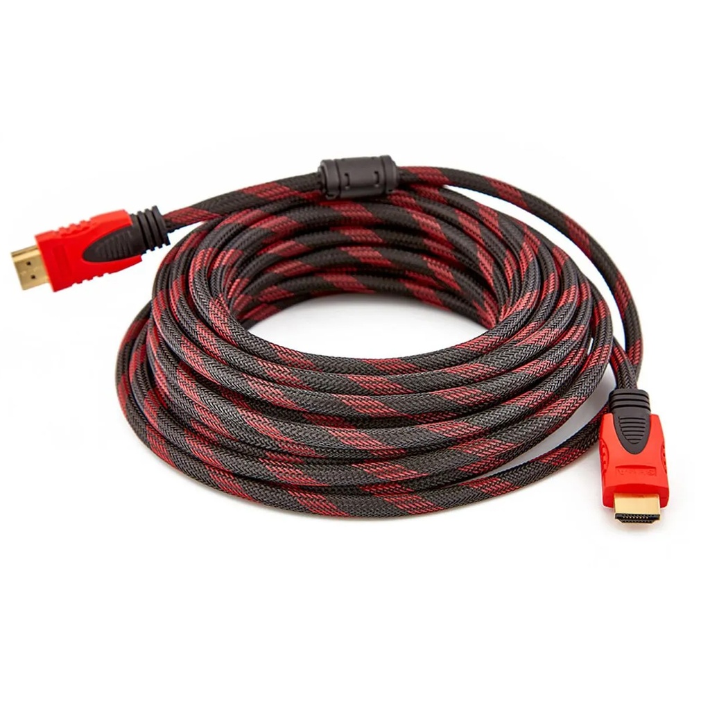 Cable HDMI a HDMI 10Metros, Audio, Video, Red, con Filtro