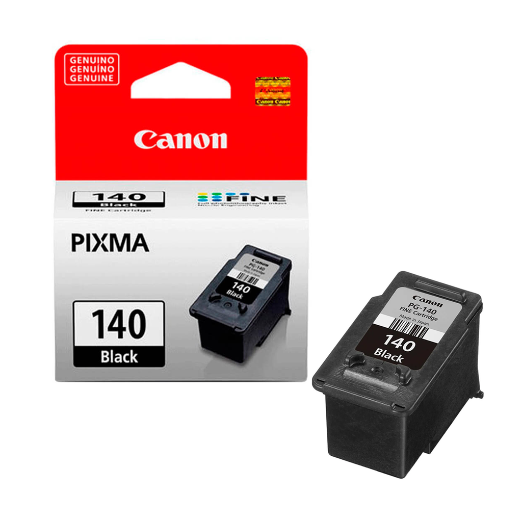 Cartucho Canon PG140, MG 2400, 2480, 2500, 180 pag, Negro