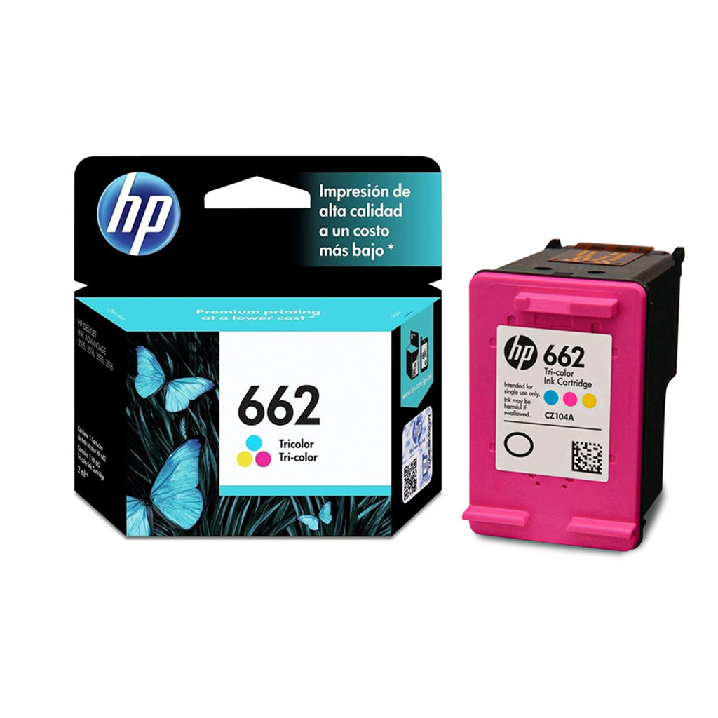 Cartucho HP 662, Color 