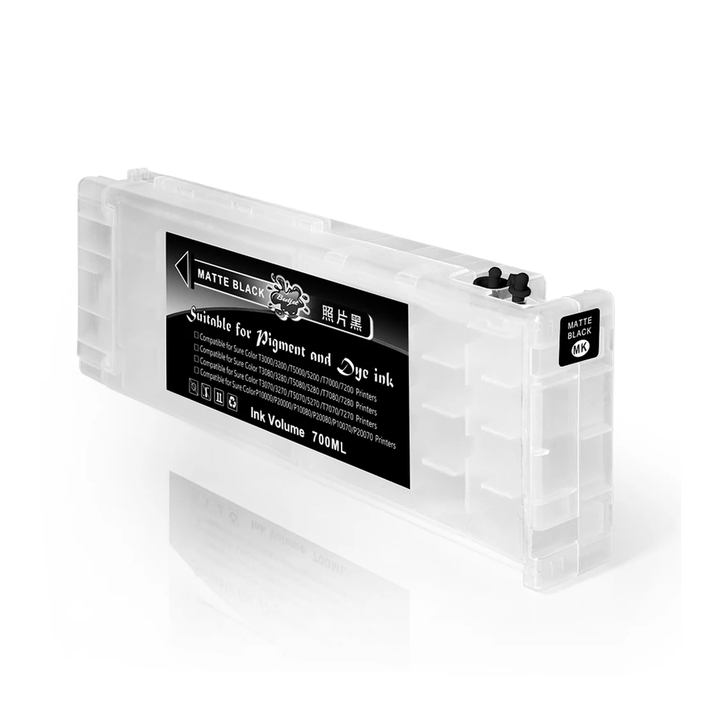 Cartucho Recargable 700ml + chip T6945 Matte Black Plotter Epson T3200 T3270 T5200 T5270 T7200 T7270