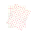 Hoja de Papel transfer Inkjet Tamaño Carta Colores Claros cuadricula roja