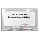 Pantalla Laptop LED SLIM 14.0 x 30 pines (1366x768) HD, sin soporte, inversor en celda P/N: N140BGE-E54 REV.C1