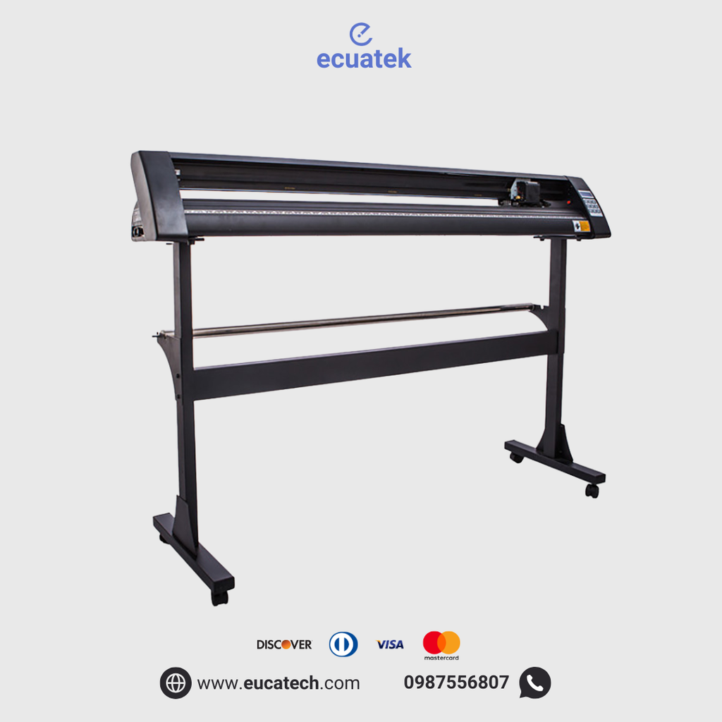 Plotter de Corte Sublitek 1351PE: con Pedestal, 135cm de ancho, 127cm de corte, Velocidad maxima de corte 800mm/s, Fuerza de corte 10 hasta 500g, materiales hasta 1 mm de grosor, puertos COM y USB, Laser para contornos semiautomatico, Incluye licencia Anycut