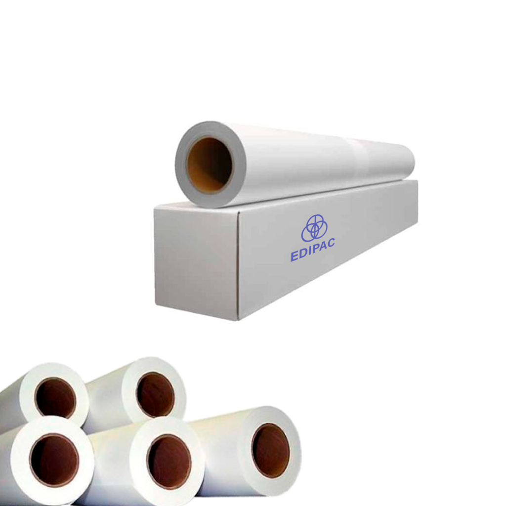 Rollo Papel Bond A0 75 Gramos 90cm x 50 metros, Tubo de 2 pulgadas con caja