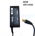 Cargador Laptop ACER 19V/3.42A/65W/5.5*1.7mm, Plug Amarillo