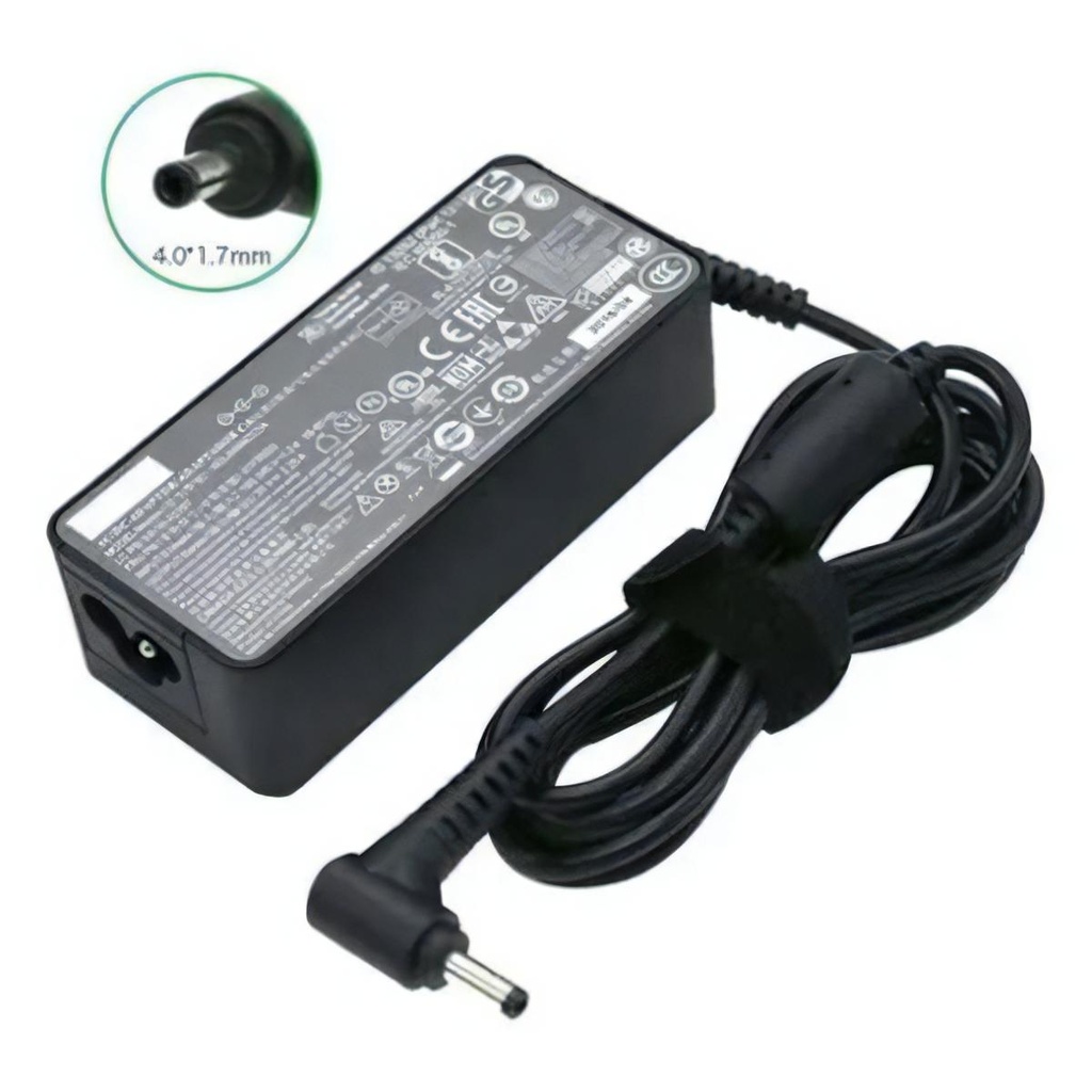 Cargador Laptop LENOVO 20V/2.25a/45W/4.0mm*1.7mm Plug Mini, Tipo original 