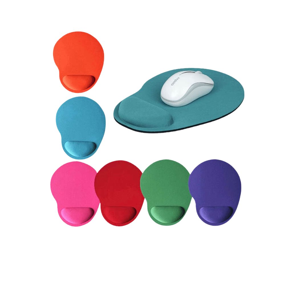 Mouse Pad con apoya muñeca, Ergonomico, Suave y de larga durabilidad, colores