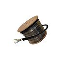 Rollo cable de Red UTP Cat6E, 305M, color negro, para Exterior, Recubrimiento reforzado