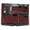TECLADO XTRIKE ME KB-509 SP 114 TECLAS ILUMINACION FONDO 7 COLORES