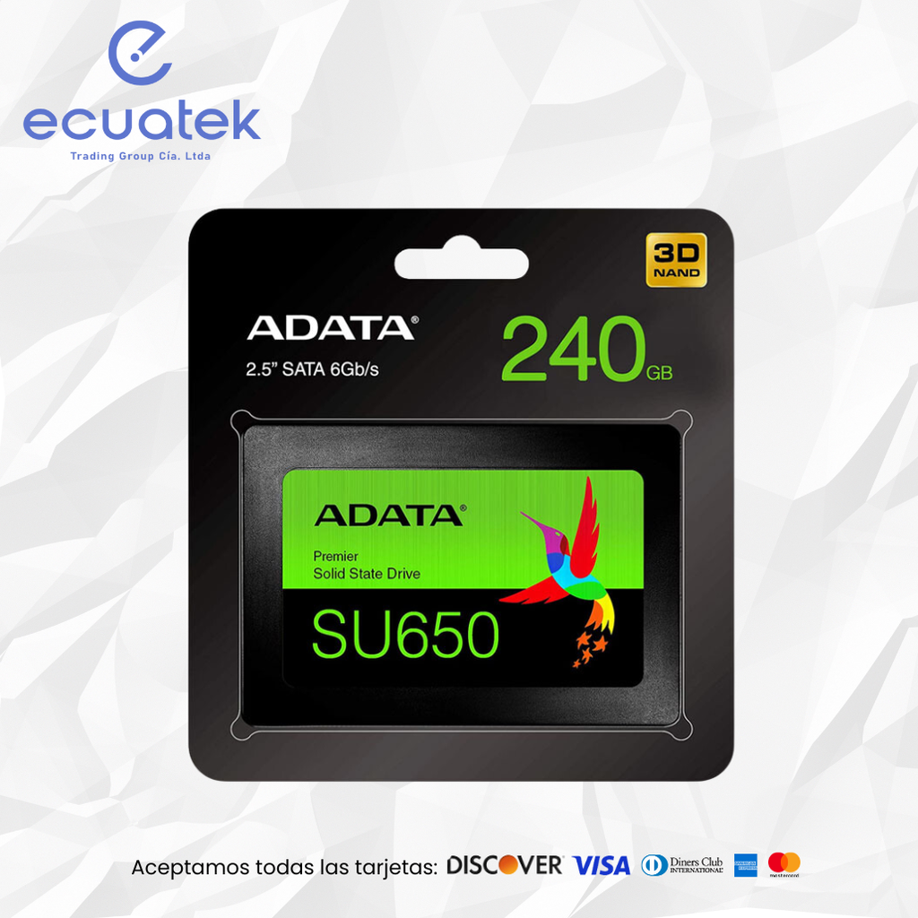Disco Adata SSD 240Gb 2.5, 3D NAND SATA, Interno