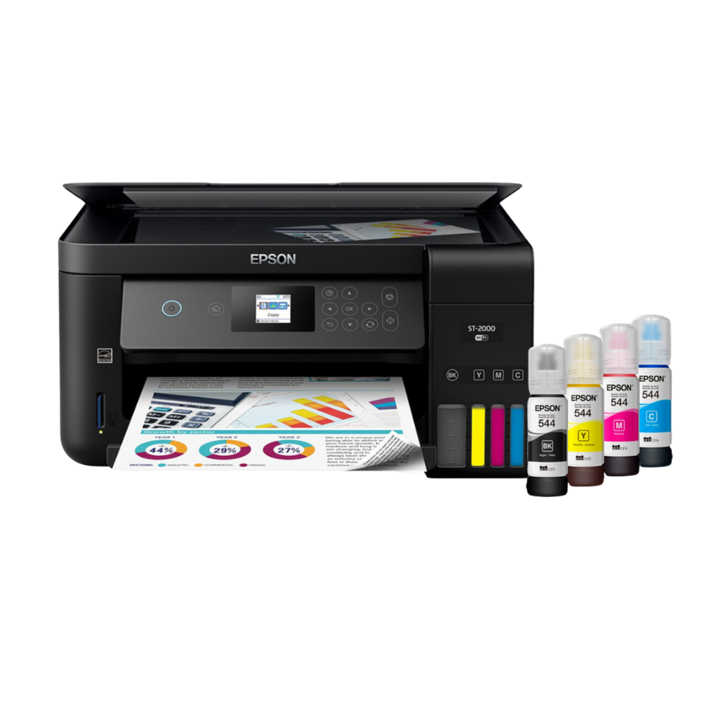  Impresora Epson WorkForce ST-2000, Multifuncional, Inalambrica,  Sistema Original, Nuevo