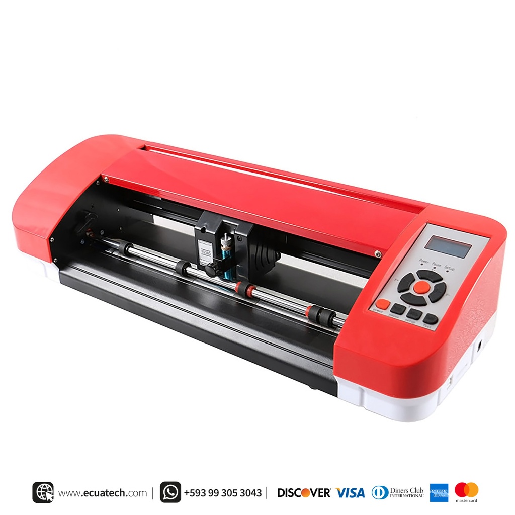 Mini Plotter de Corte Sublitek YS380: 38cm de ancho, 31cm de corte, Velocidad maxima de corte 800mm/s, Fuerza de corte 10 hasta 500g, materiales hasta 1 mm de grosor, puertos USB y SD, corte de contorno manual semiautomatico, Incluye licencia Anycut