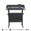 Plotter de Corte Sublime GC721ABJ: 72cm de ancho, 61cm de corte, Velocidad maxima de corte 800mm/s, Fuerza de corte 10 hasta 500g, materiales hasta 1 mm de grosor, puertos COM, USB, + U-Disk, Laser para contornos automatico, Incluye licencia Anycut