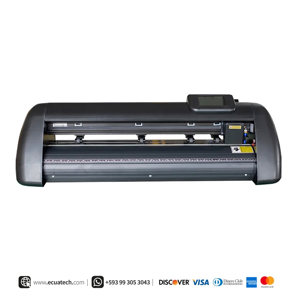 Plotter de Corte Sublime GC490ABJ: 49cm de ancho, 37cm de corte, Velocidad maxima de corte 800mm/s, Fuerza de corte 10 hasta 500g, materiales hasta 1 mm de grosor, puertos COM, USB, + U-Disk, Laser para contornos automatico, Incluye licencia Anycut