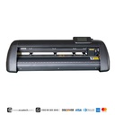 Plotter de Corte Sublime GC490ABJ: 49cm de ancho, 37cm de corte, Velocidad maxima de corte 800mm/s, Fuerza de corte 10 hasta 500g, materiales hasta 1 mm de grosor, puertos COM, USB, + U-Disk, Laser para contornos automatico, Incluye licencia Anycut