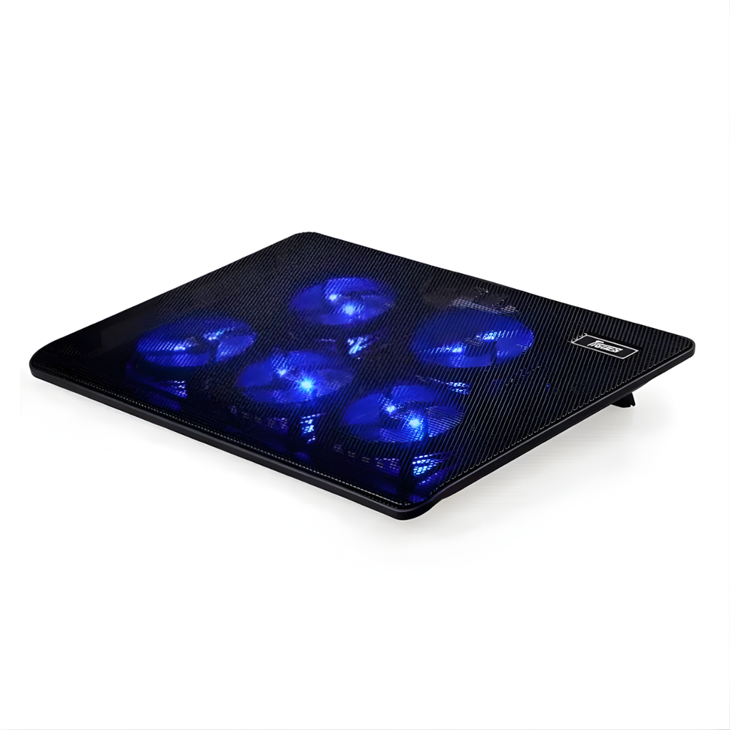 Base Enfriadora Laptop, 5 Ventiladores, con Luz