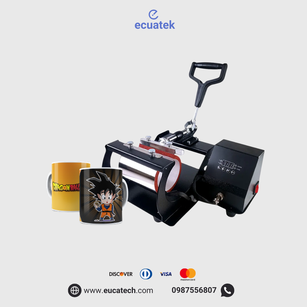 Termofijadora-Sublimadora para 1 jarro, 11oz, Manual, 110v, sublima areas de 20 x8.5cm