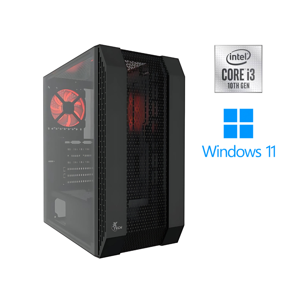 Cpu Gamer-i3V1: Procesador Intel  Core™ i3-10100 3.7Ghz, 10th Gen, Ram 8Gb, Disco Ssd 512Gb+500Gb HDD +Combo Genius Slimstart 126 Teclado + Mouse 