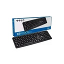 Teclado Xtech XTK092S, alambrico, Usb, español, color Negro