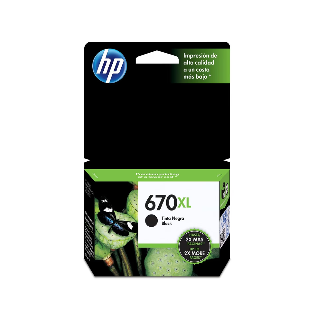 Cartucho HP XL 670 Negro Original 