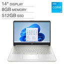 Laptop HP 250 G9 Core™ i3 1215U, 12Va Gen, Ram 8Gb, Disco SSD 512Gb, pantalla Led 14" Full HD, Windows 10, plata natural, diseño ligero