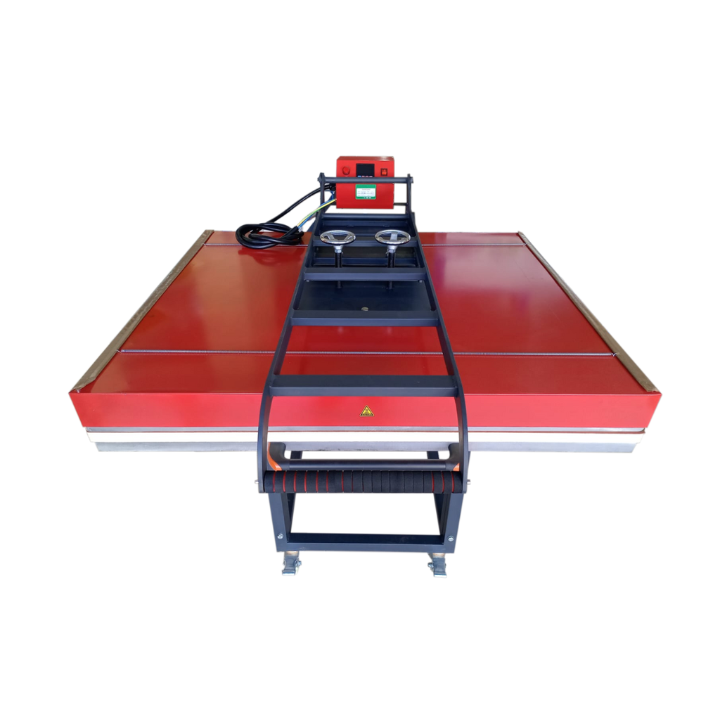 Plancha Sublimadora - Estampadora -Termofijadora  manual 100x120cm Bandeja Deslizable Con pedestal 220v