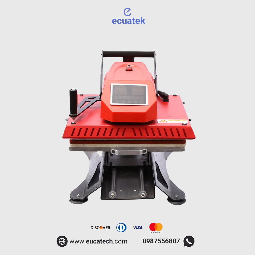 Plancha Sublimadora - Estampadora de alta presión, 40x50cm , giratoria 360°, bandeja deslizable 110V